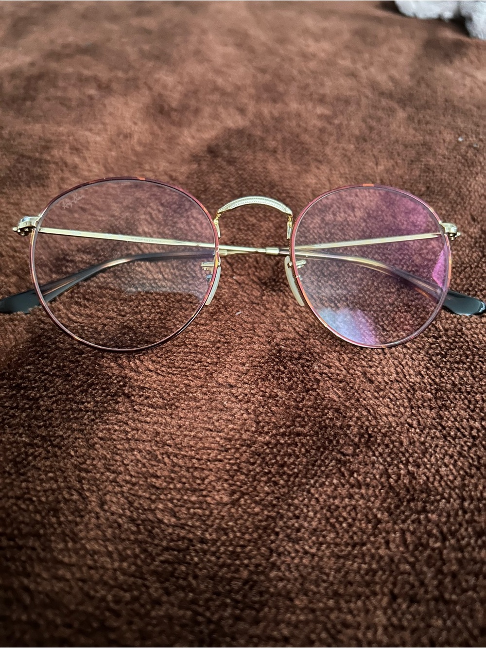 Round Gold Frame Ray Ban Glasses